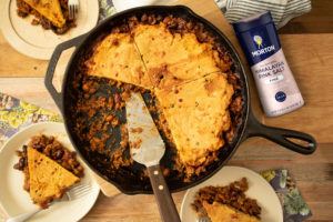 Chili Pie with Honey Cornbread Crust 8