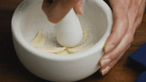 Crushing Garlic