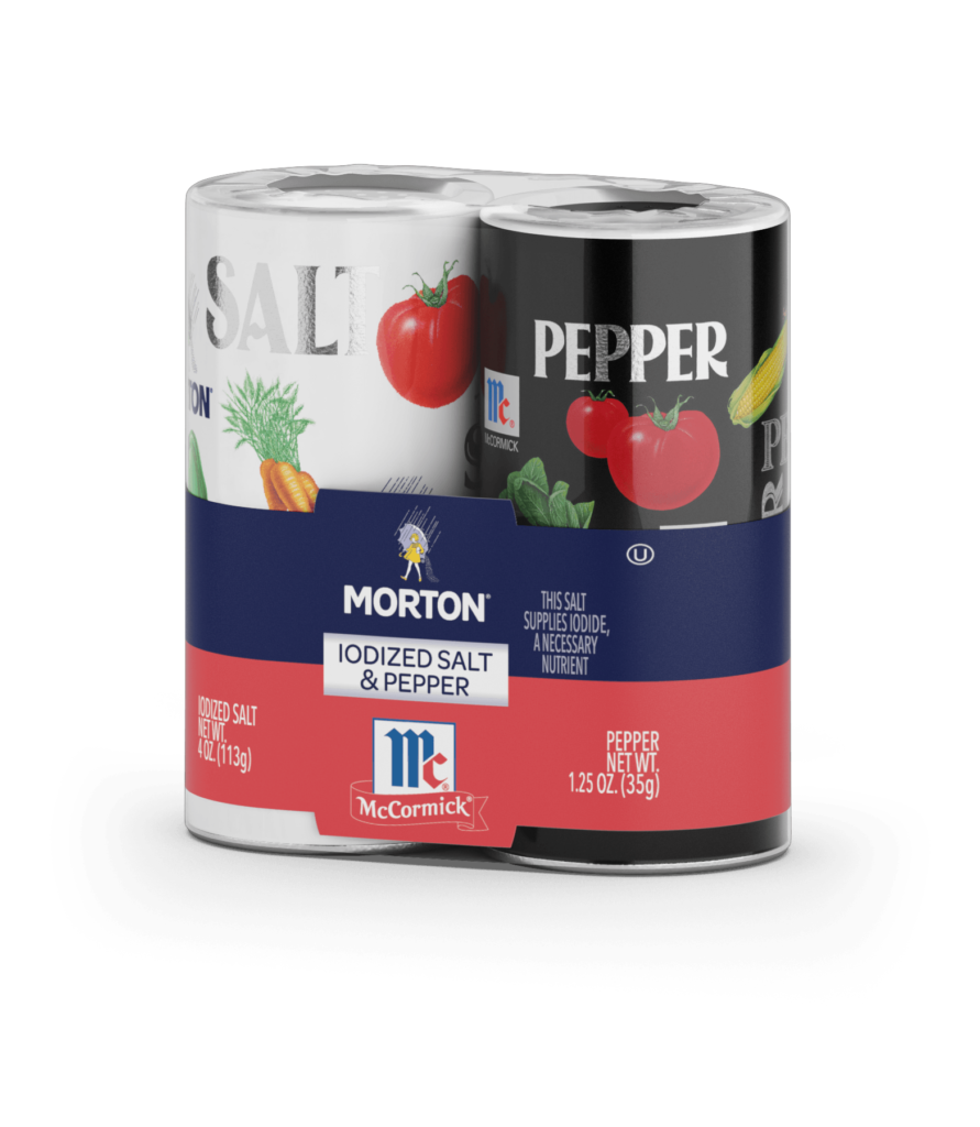 MORTON® IODIZED SALT & PEPPER SHAKERS - Morton Salt