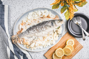 Salt Crusted Branzino 7