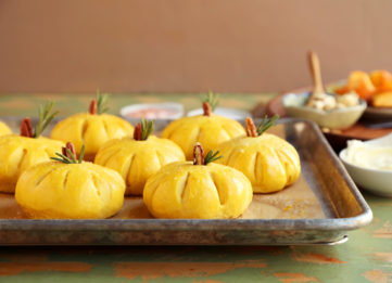 Salty Browned Butter Pumpkin Rolls