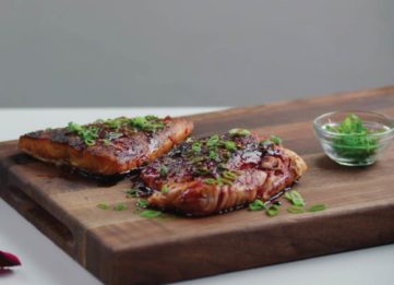 Sumac Salted Salmon with Beet Skin Molasses (Yup!)