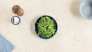 Wok-Charred Edamame with Chile Seed Salt 1